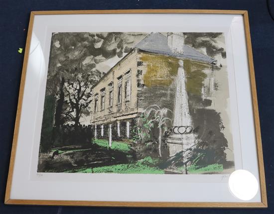 § John Piper (1903-1992) St Helen Hall (L325) 65 x 75cm